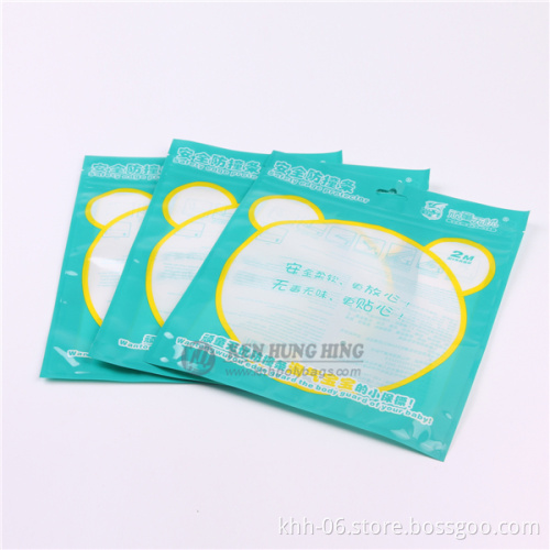 CMYK printed 3 side seal underwear packaging ziplock bags